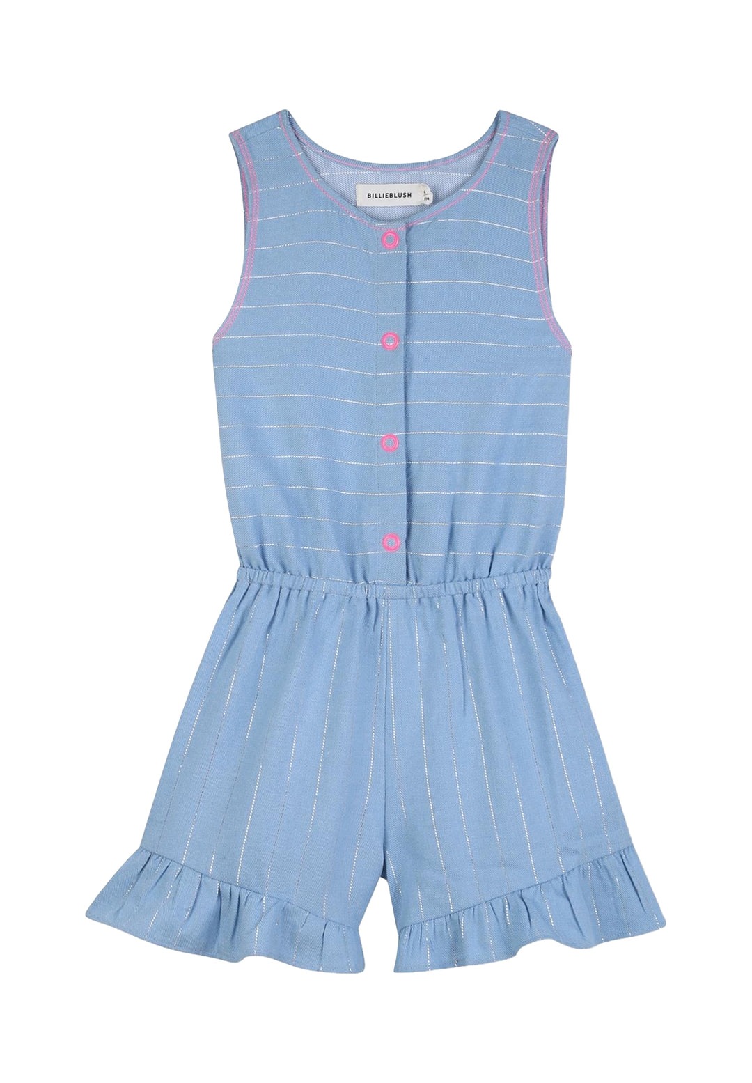 Blauer Overall für ein kleines Mädchen