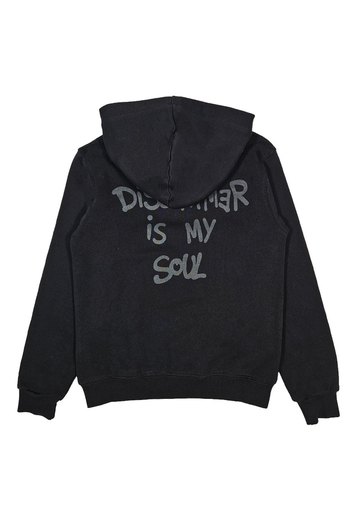 Schwarzes Sweatshirt mit Reißverschluss für Jungen