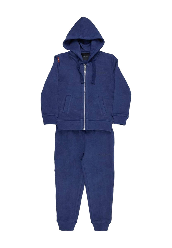 Ensemble sweat-shirt zippé bleu pour enfant