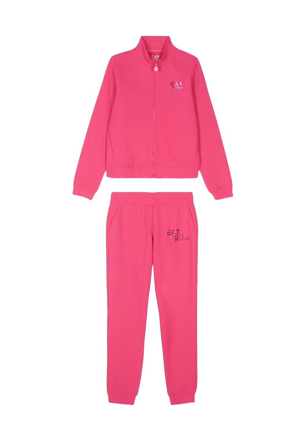 Ensemble sweat-shirt fuchsia pour fille