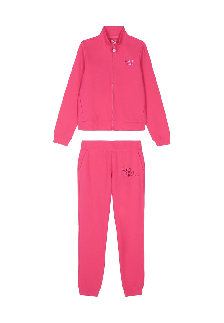 Ensemble sweat-shirt fuchsia pour fille