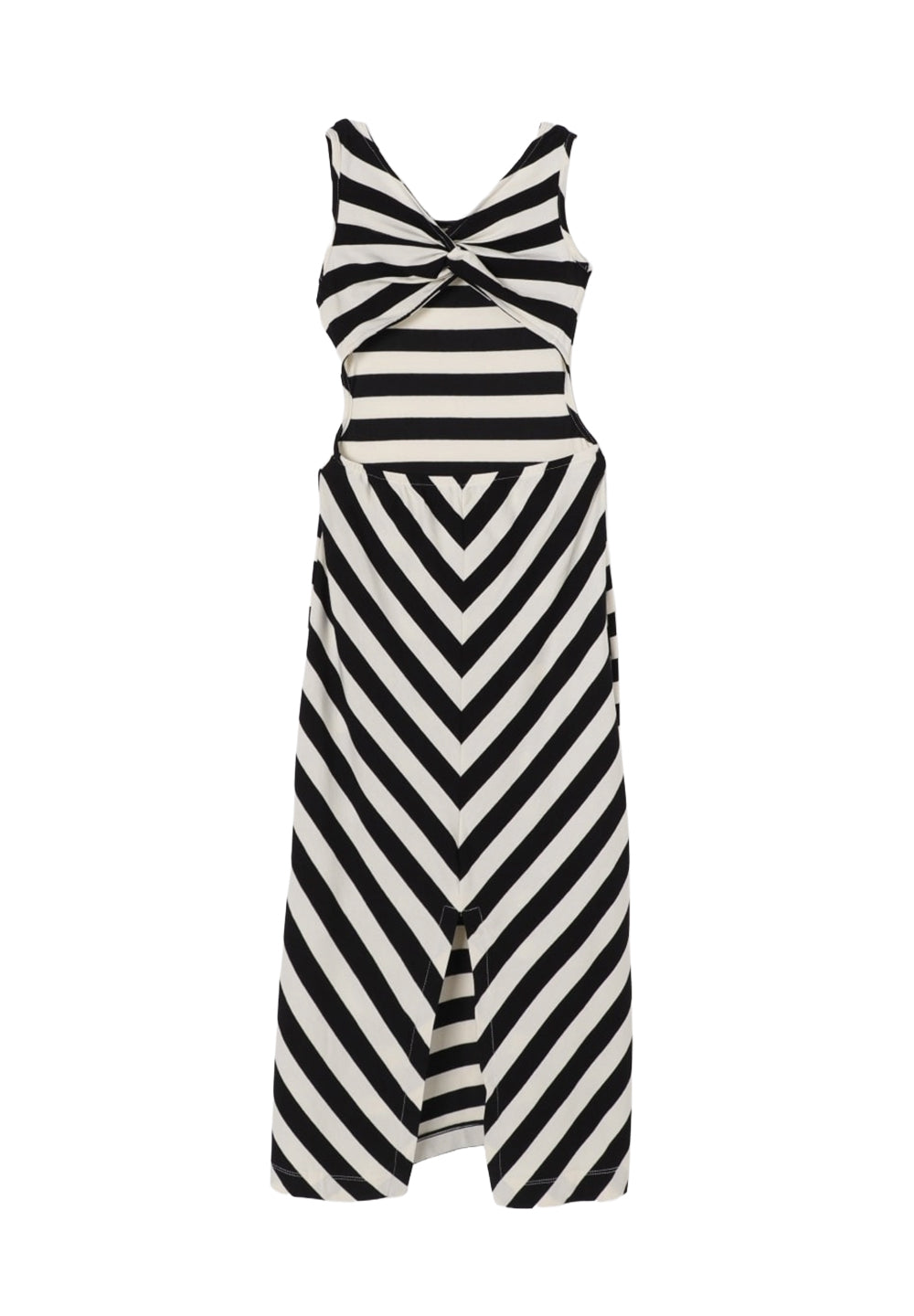 Weiß-schwarzes Kleid für Mädchen
