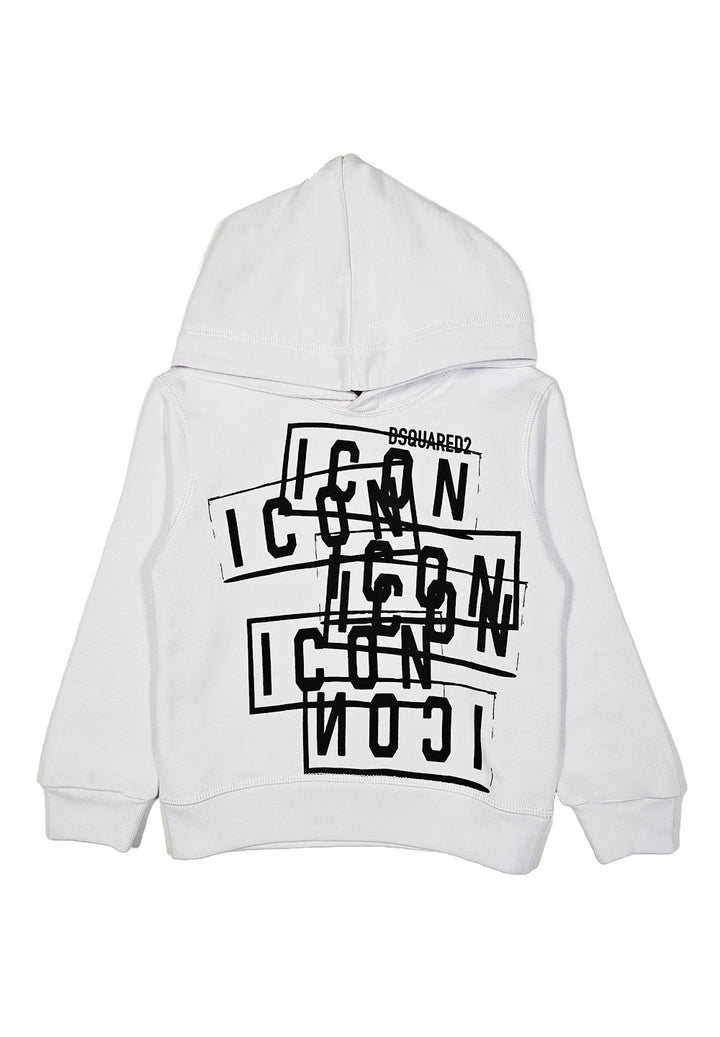 White hooded sweatshirt for kids