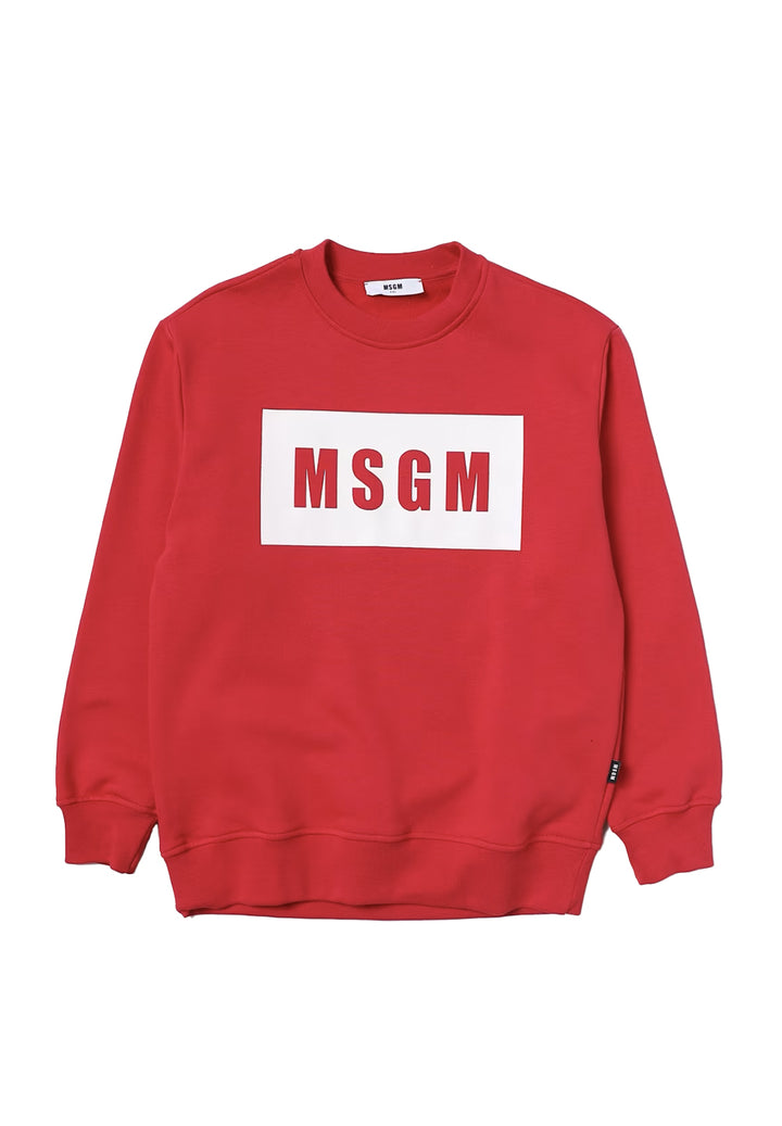 Fuchsia crewneck sweatshirt for girls