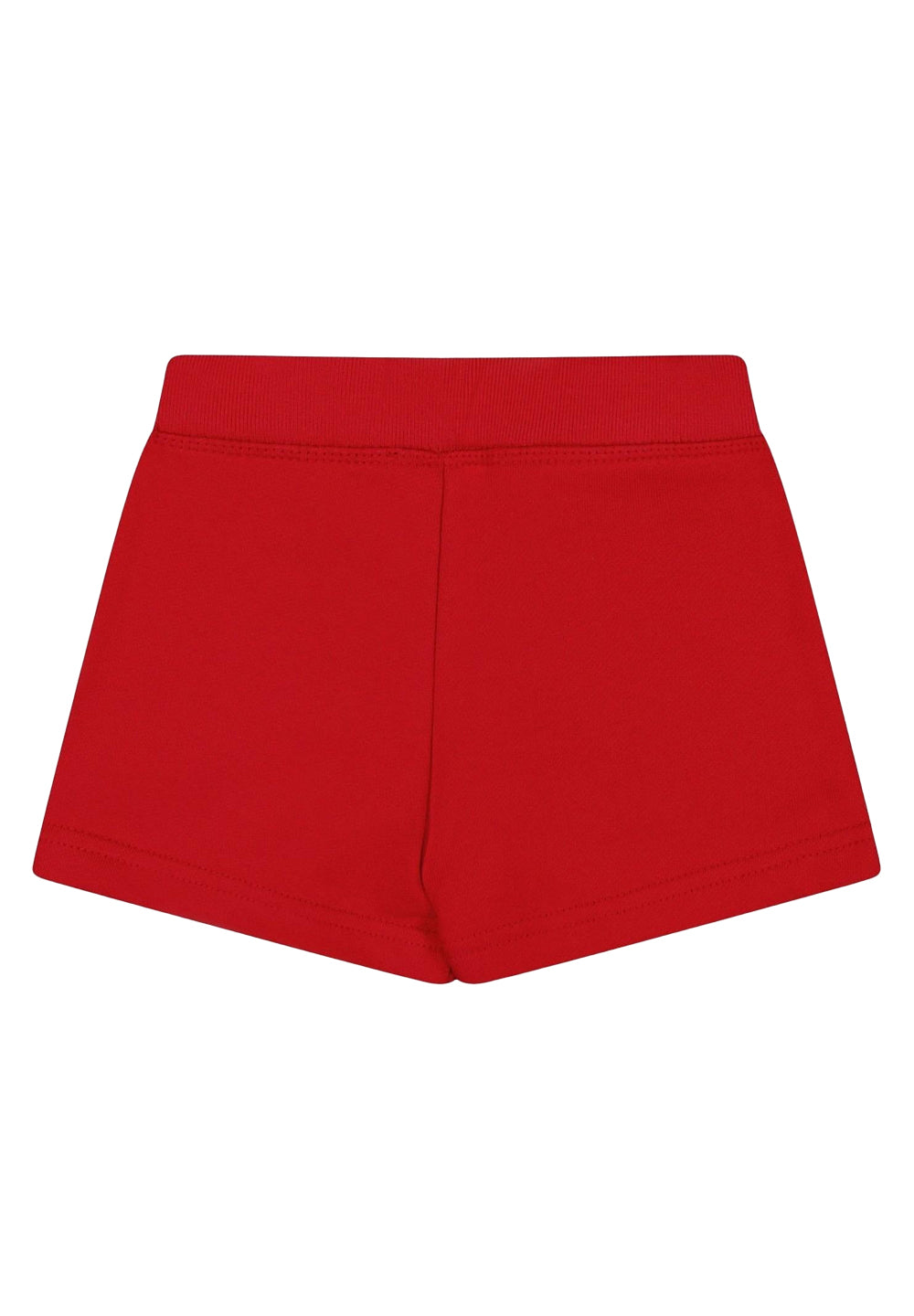 Short red sweatshirt for baby girl