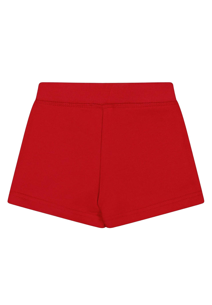 Short red sweatshirt for baby girl