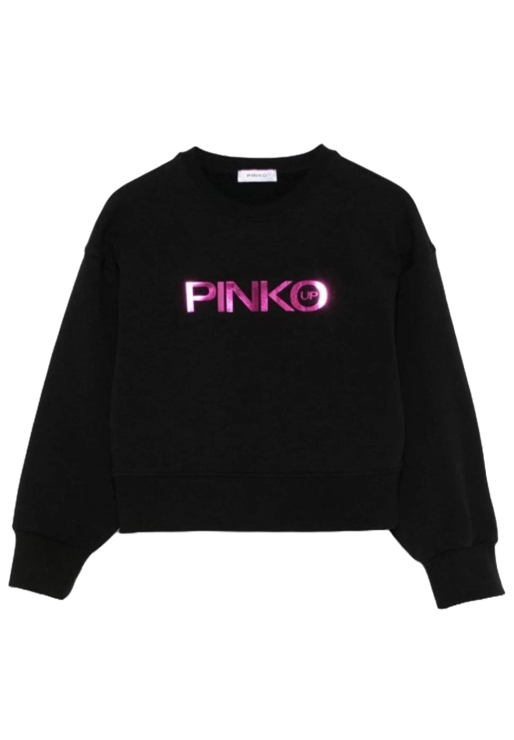 Black crew neck sweatshirt for girls