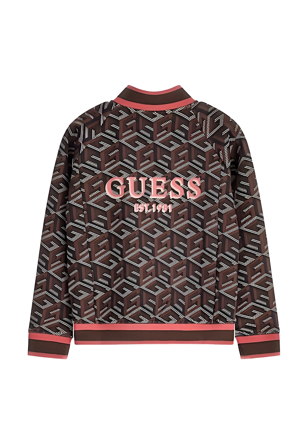 Sudadera con cremallera multicolor para niña