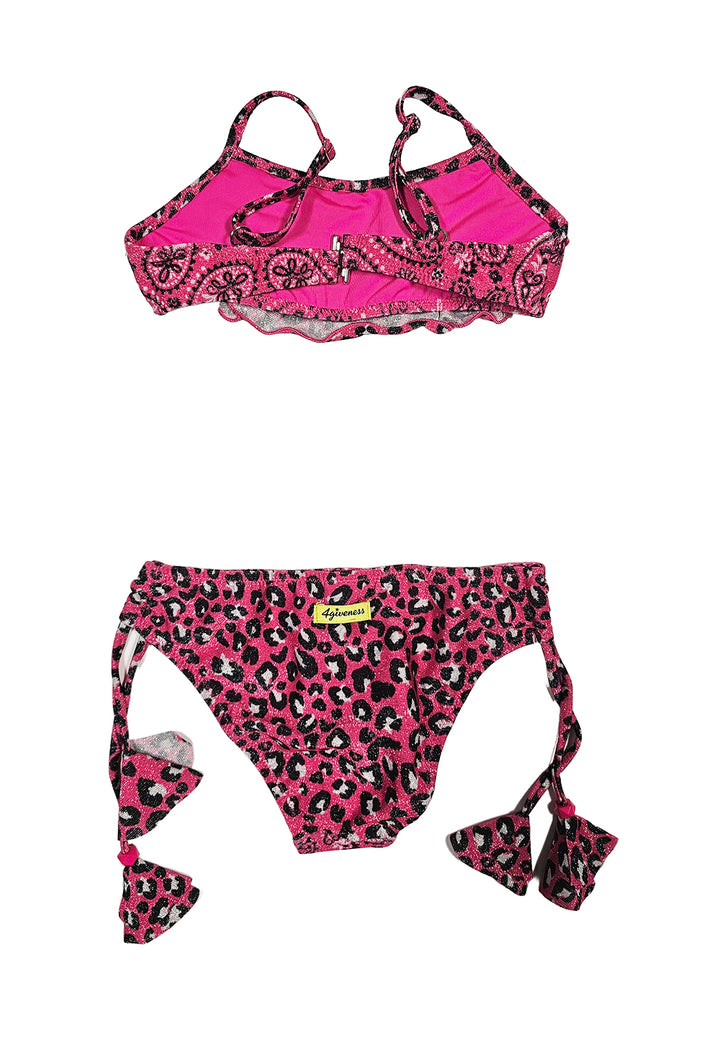Costume bikini fuxia per bambina - Primamoda kids