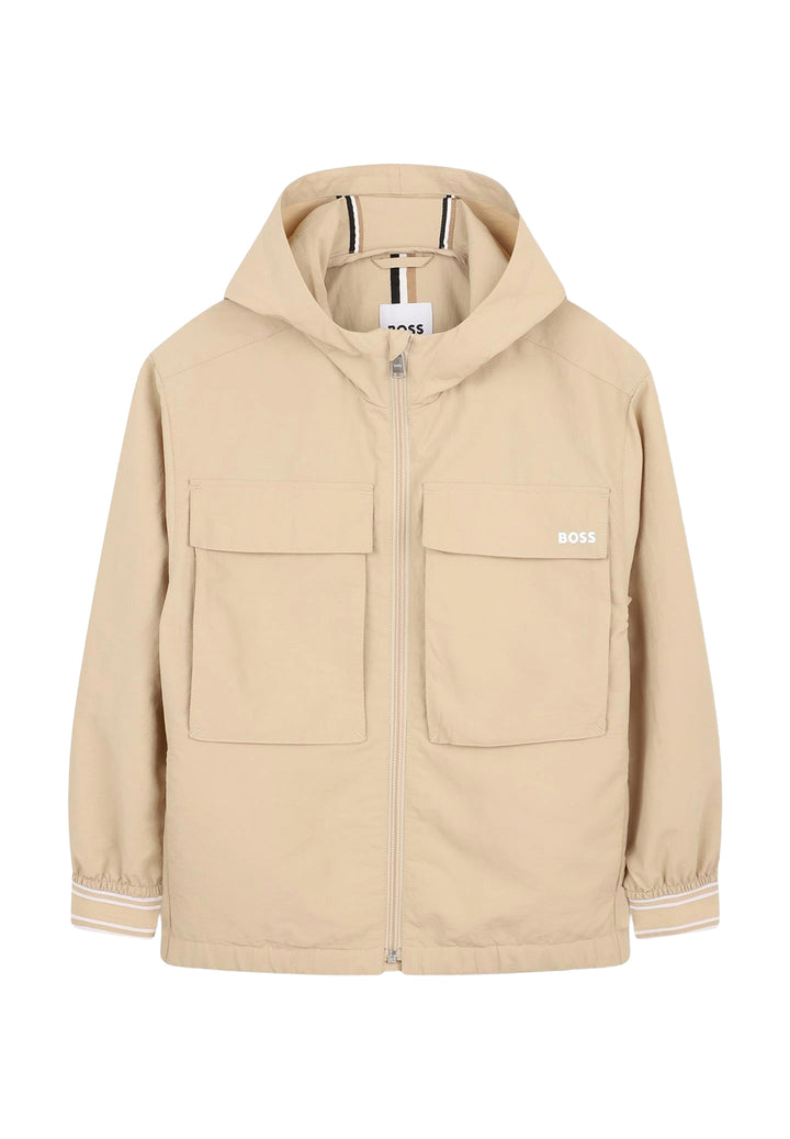 Beige jacket for boy