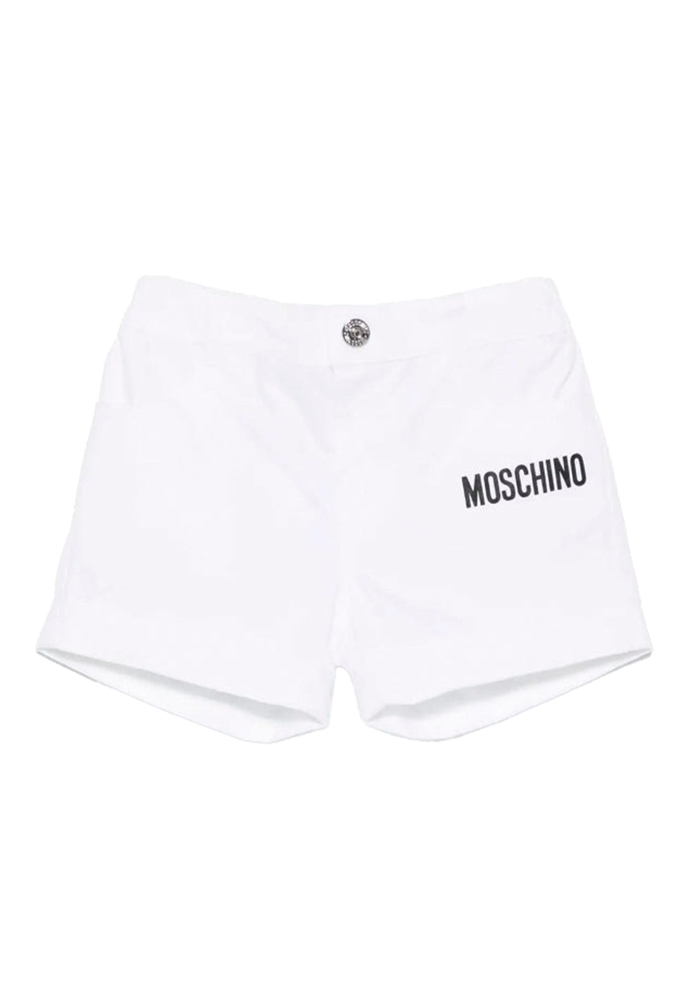 Short blanc pour bébé fille