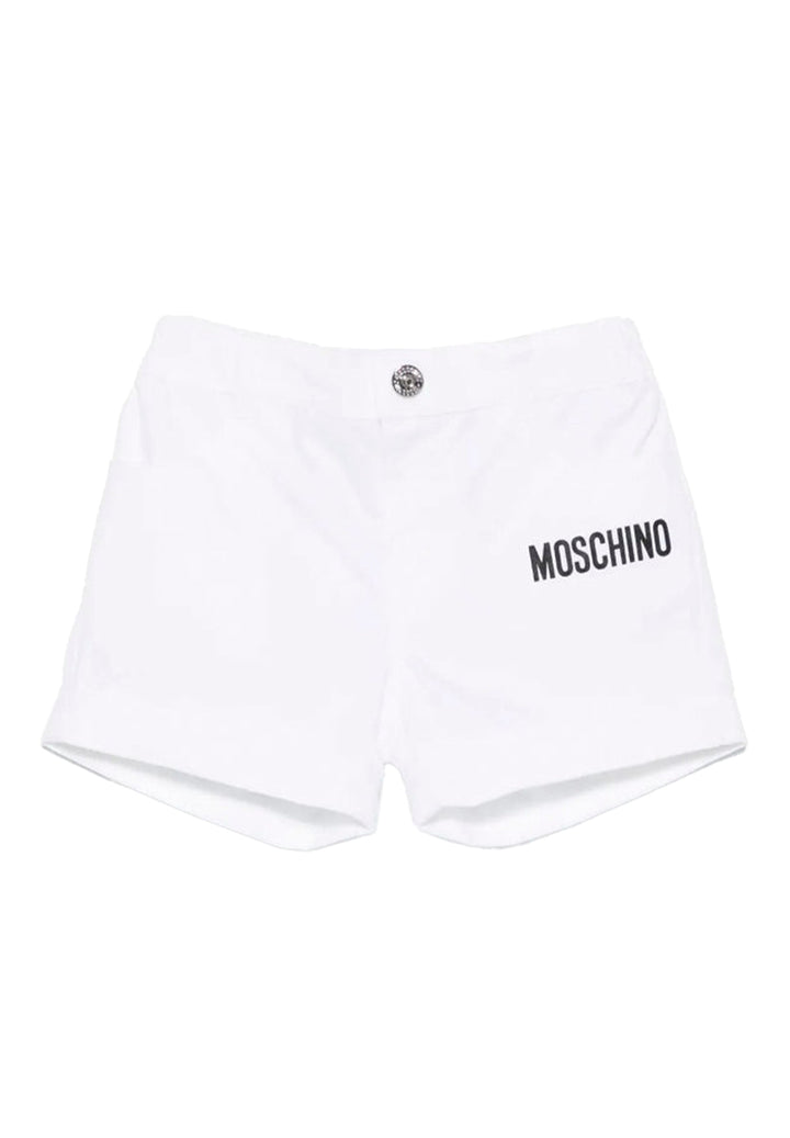 Short blanc pour bébé fille
