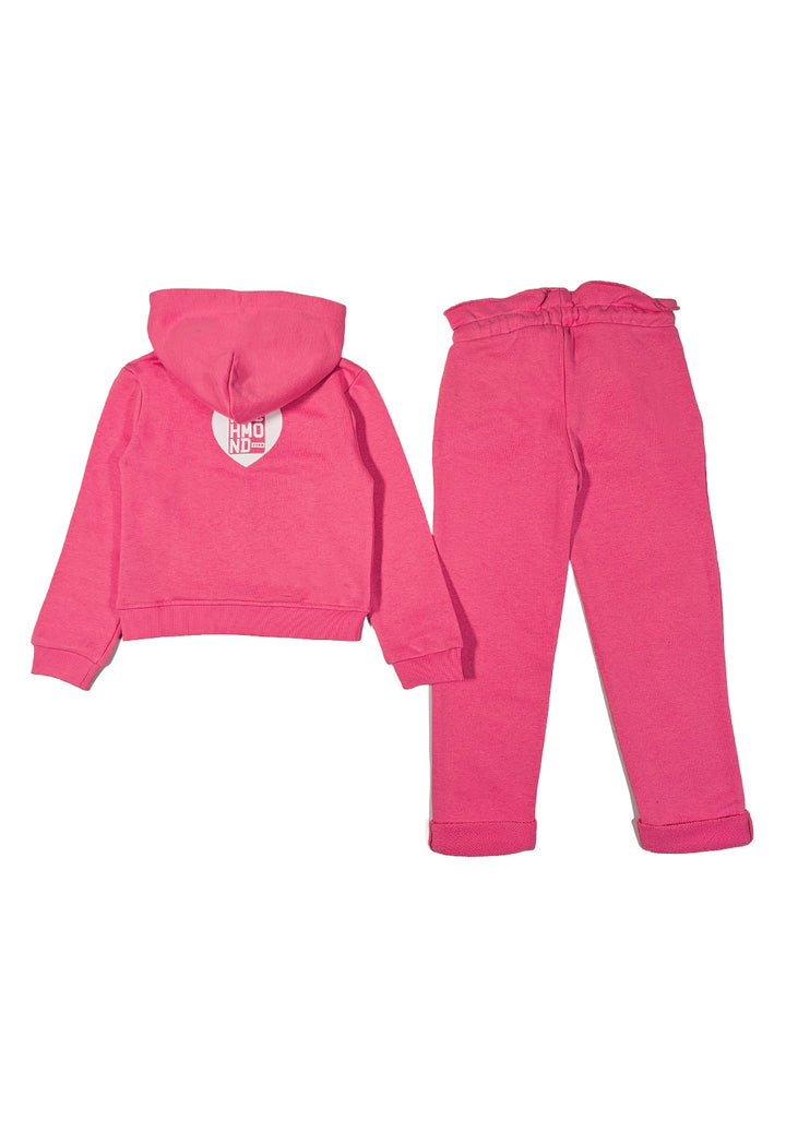 Conjunto de sudadera fucsia para niña
