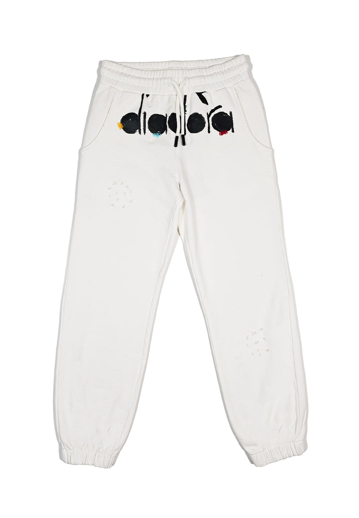 Pantalone felpa bianco per bambino - Primamoda kids