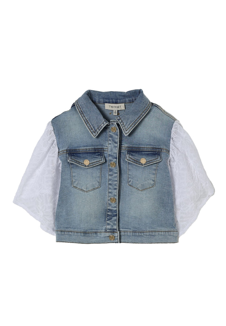 Girls' blue denim jacket