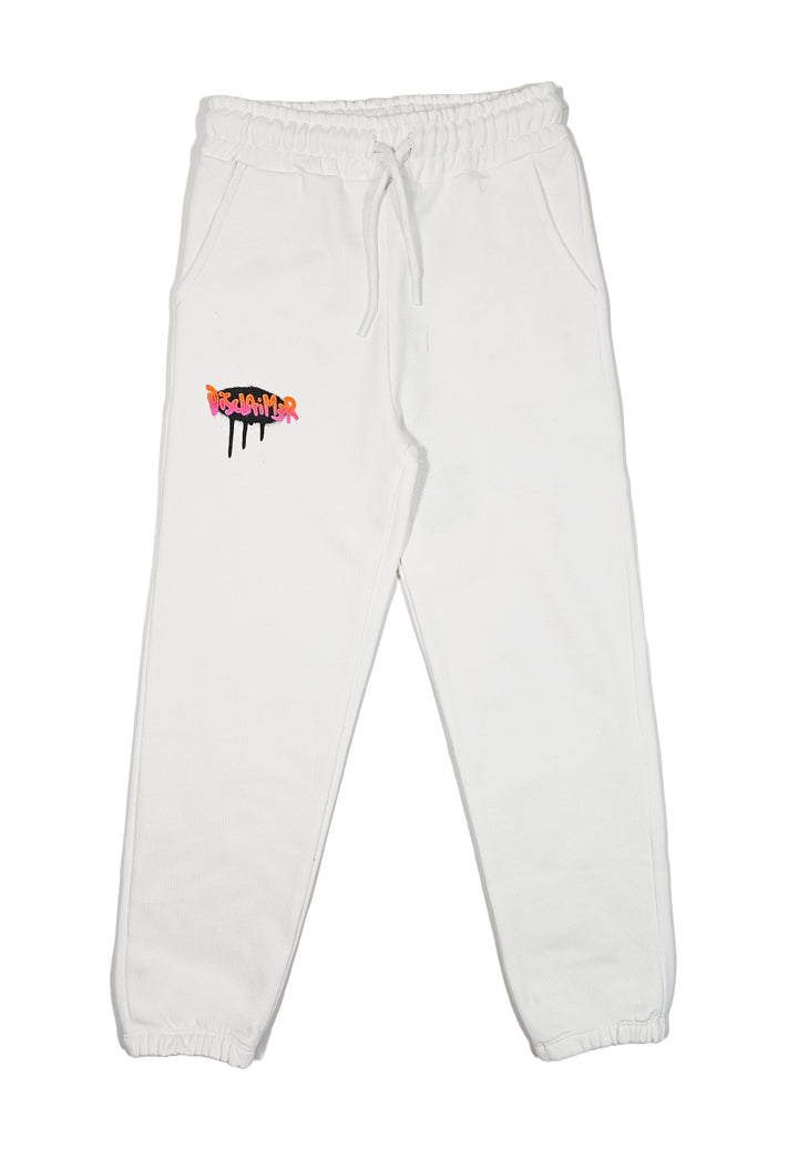 Pantalón de chándal blanco para niño