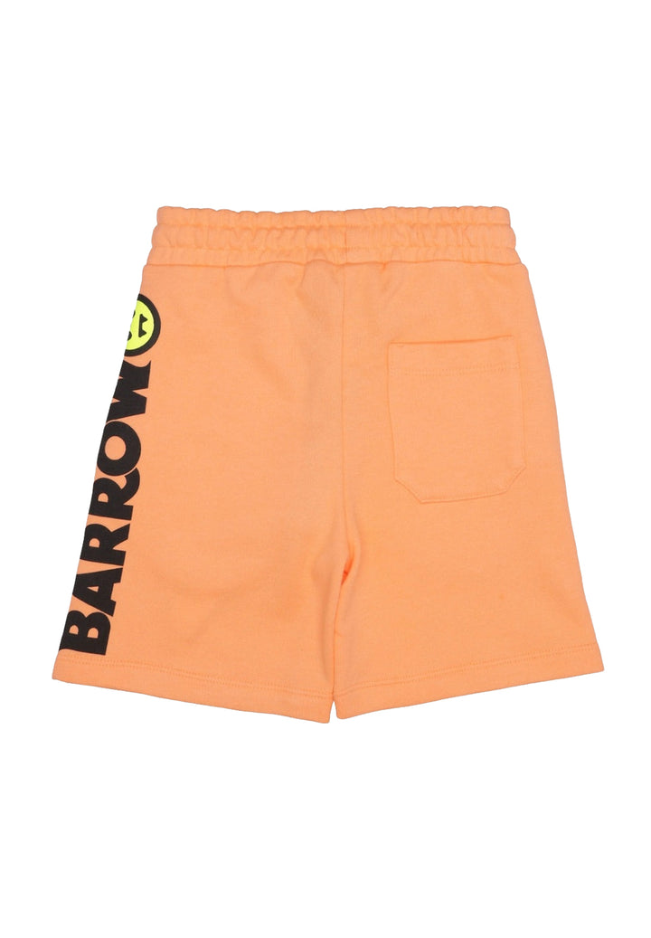 Bermudas de felpa naranja para niña