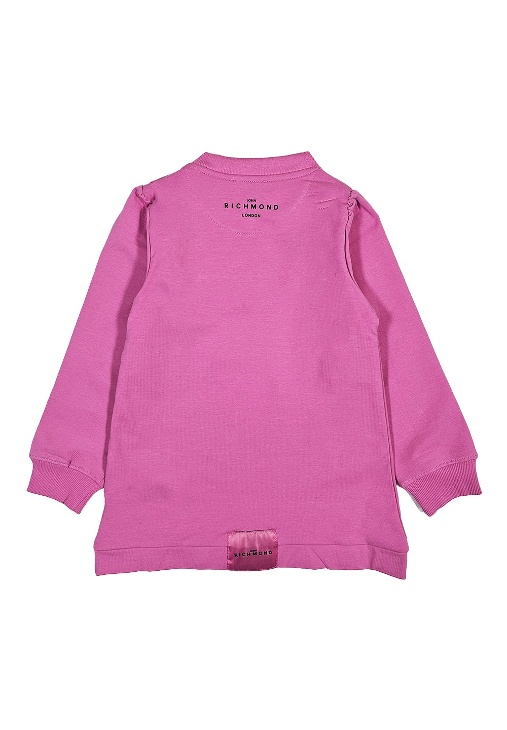 Robe sweat-shirt rose pour fille