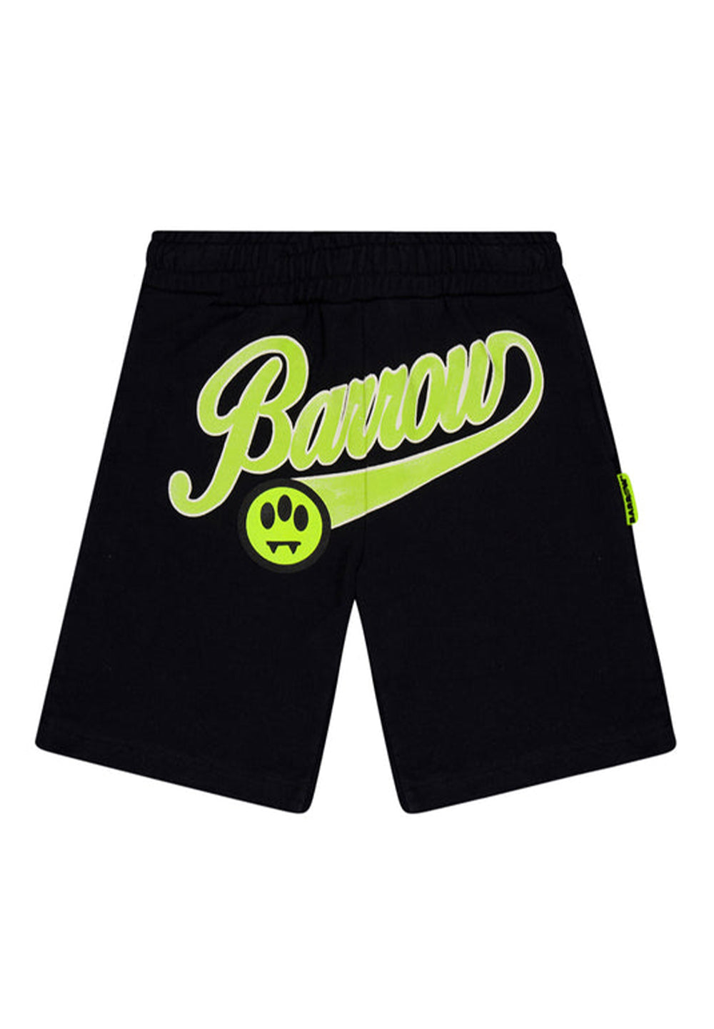 Unisex black fleece shorts