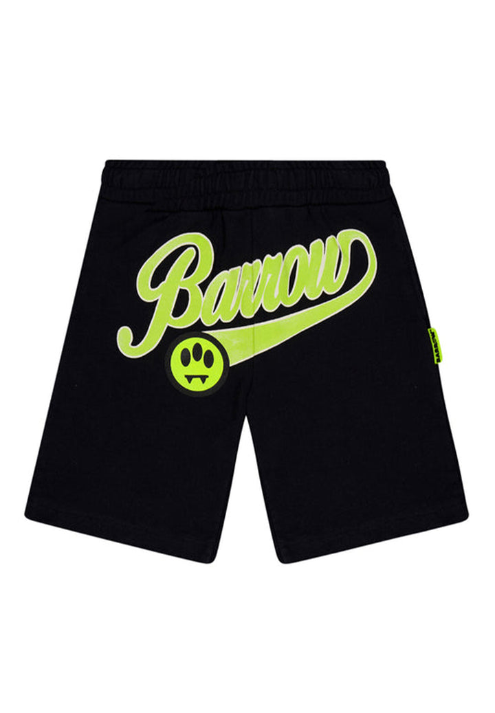 Unisex black fleece shorts