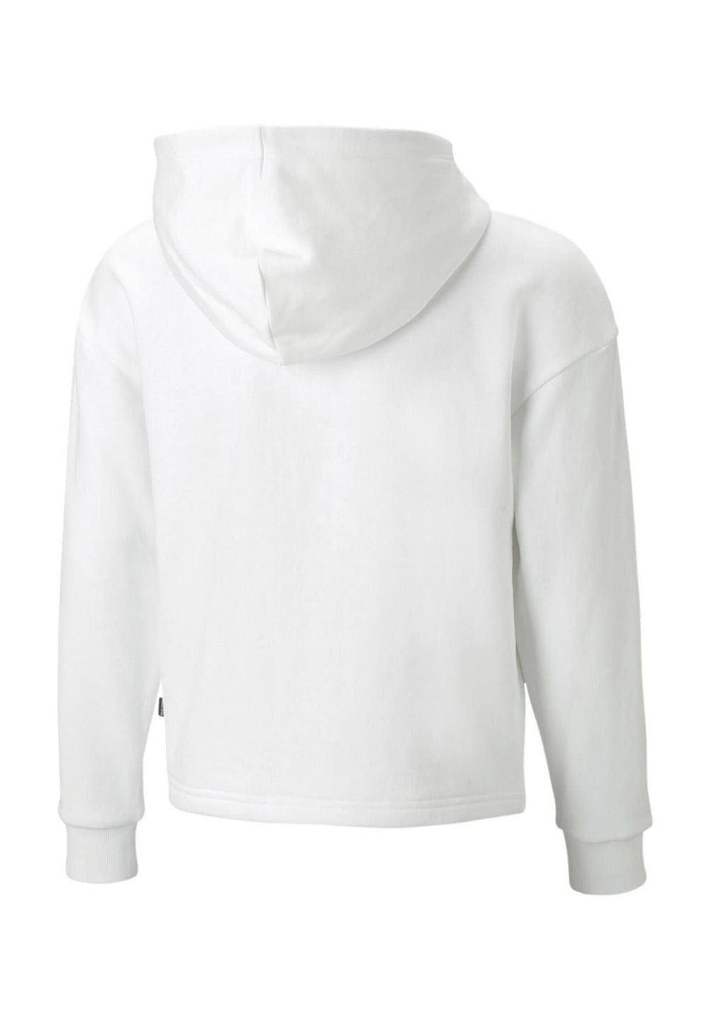 Sudadera con capucha blanca para niña