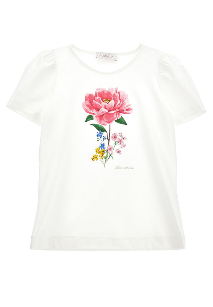 Camiseta blanca para niña