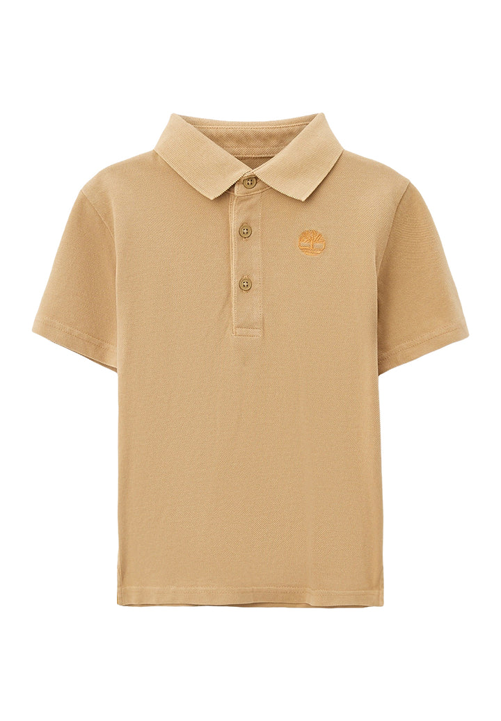 Polo beige para niño