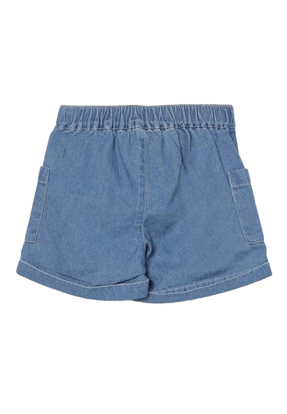 Short en jean bleu pour bébé fille