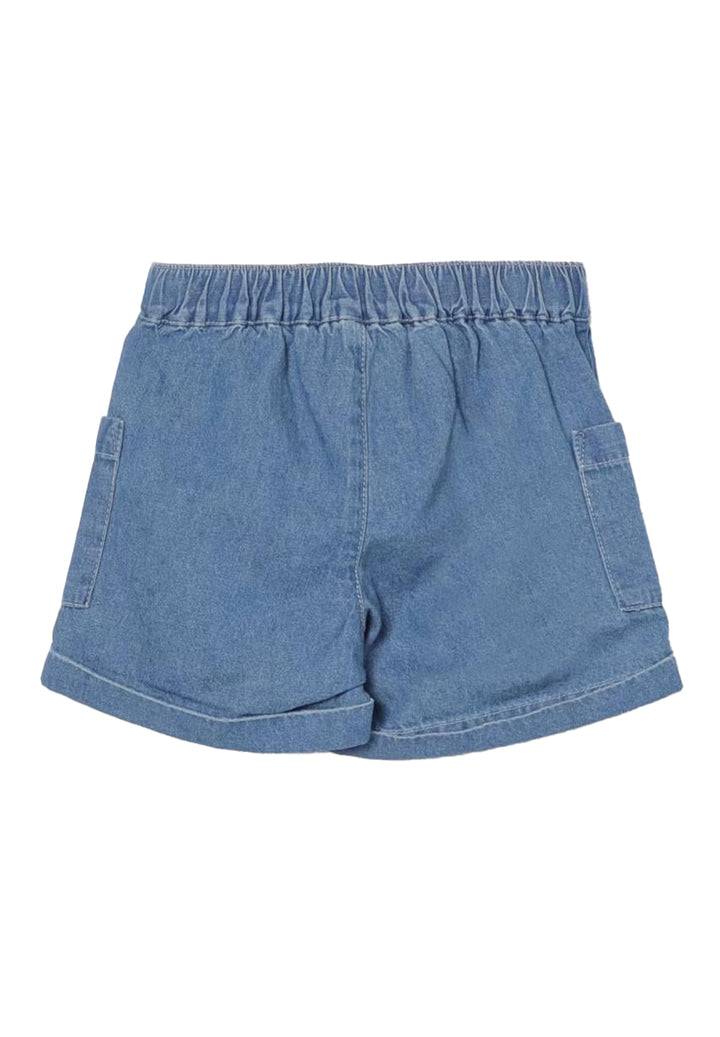 Short en jean bleu pour bébé fille