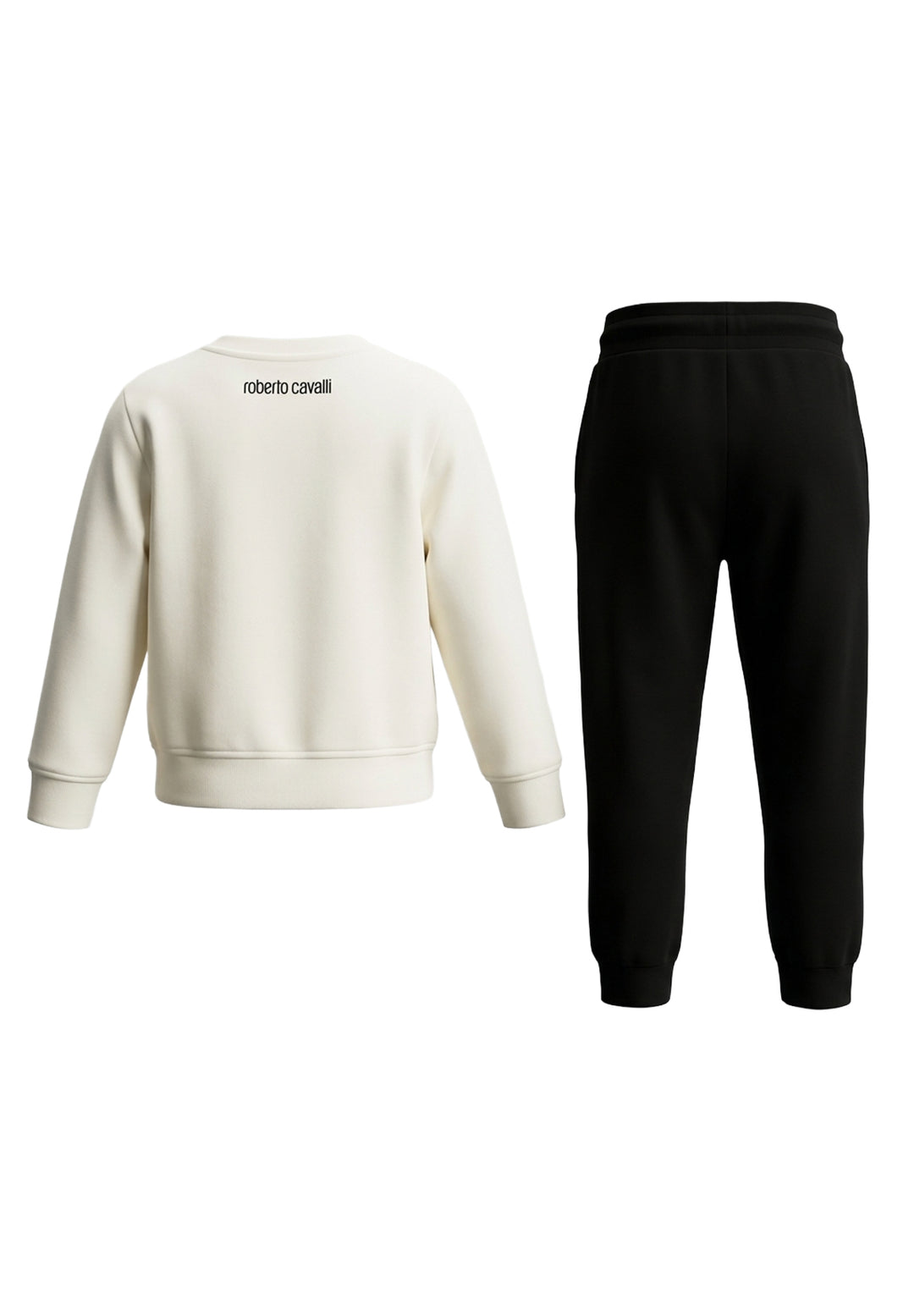 Schwarz-weißes Sweat-Set für Kinder