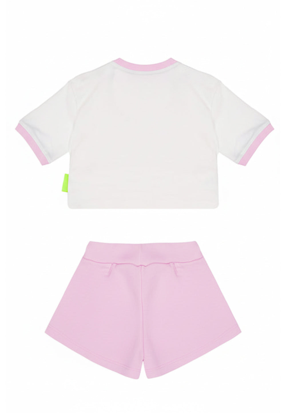 White and pink outfit for baby girl