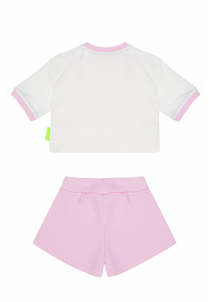 White and pink outfit for baby girl