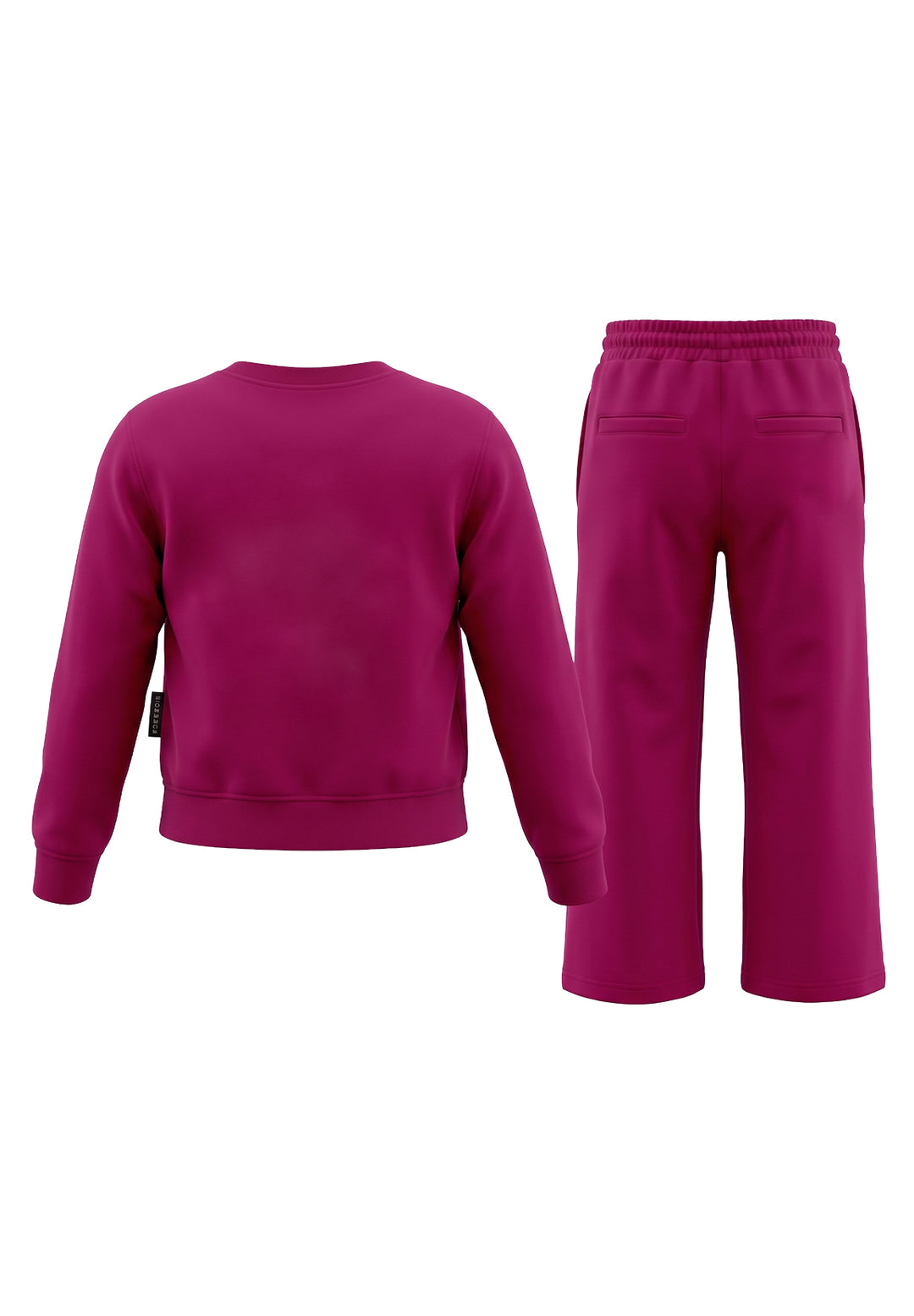 Fuchsiafarbenes Sweatshirt-Set für Mädchen