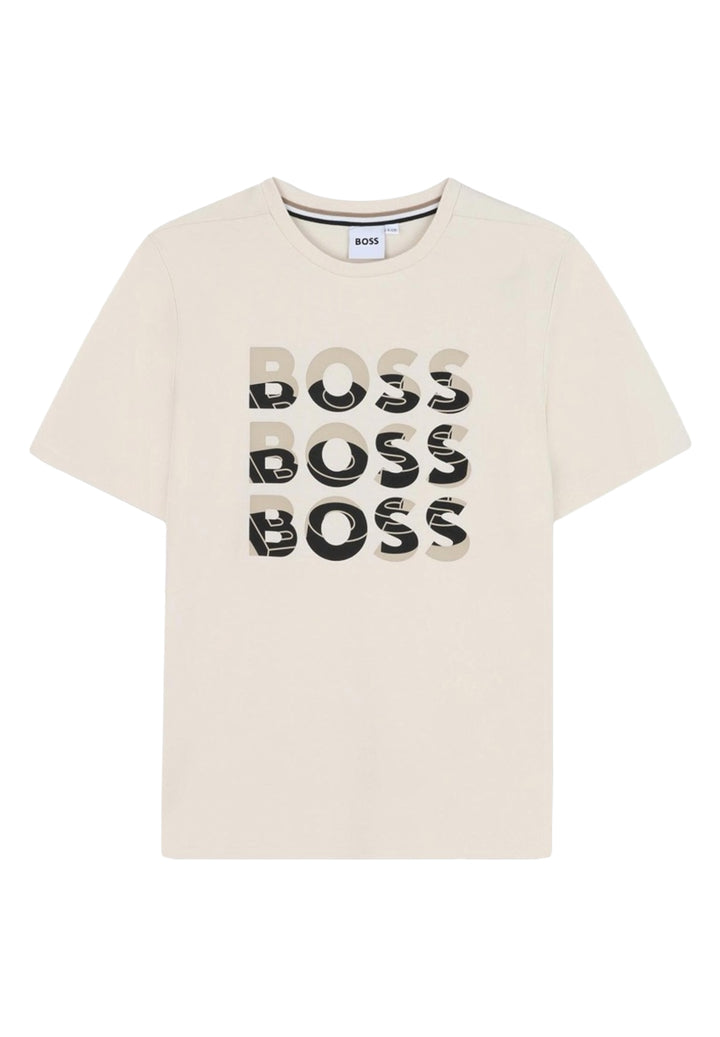 Beige T-shirt for boys