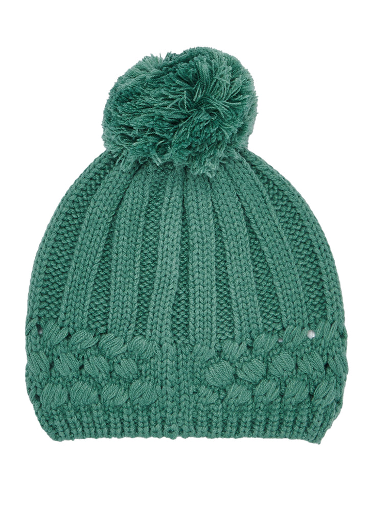 Chapeau vert pour fille