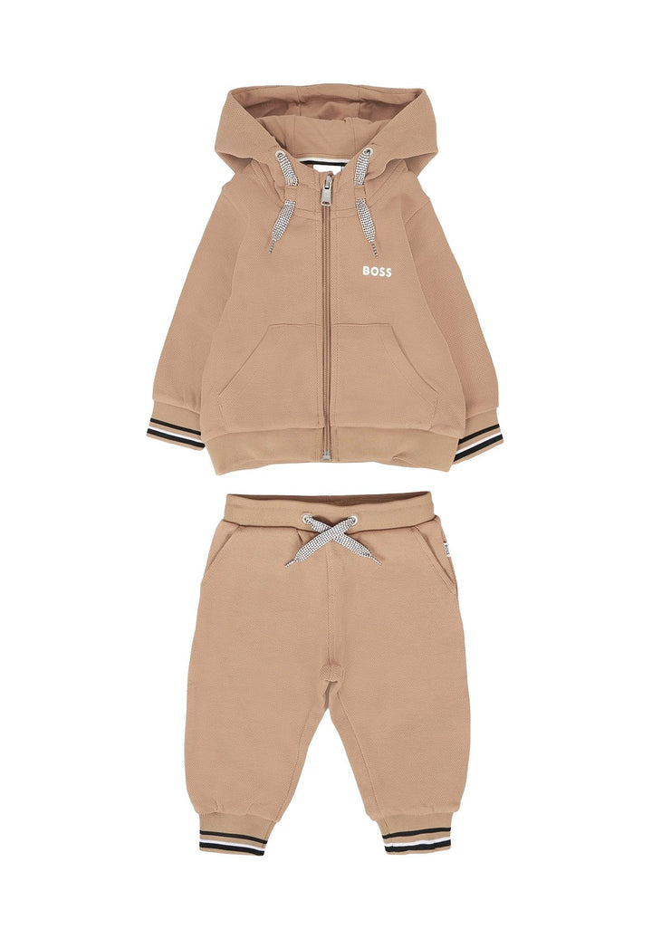 Beiger Sweatshirt-Anzug für Kinder