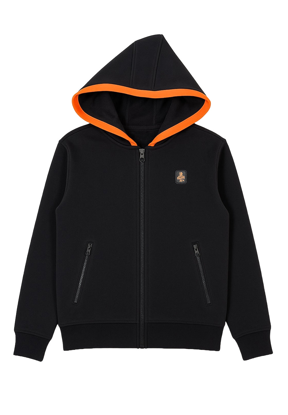 Schwarzes Sweatshirt mit Reißverschluss für Jungen