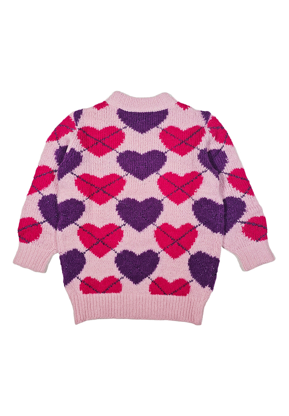 Pull rose pour fille