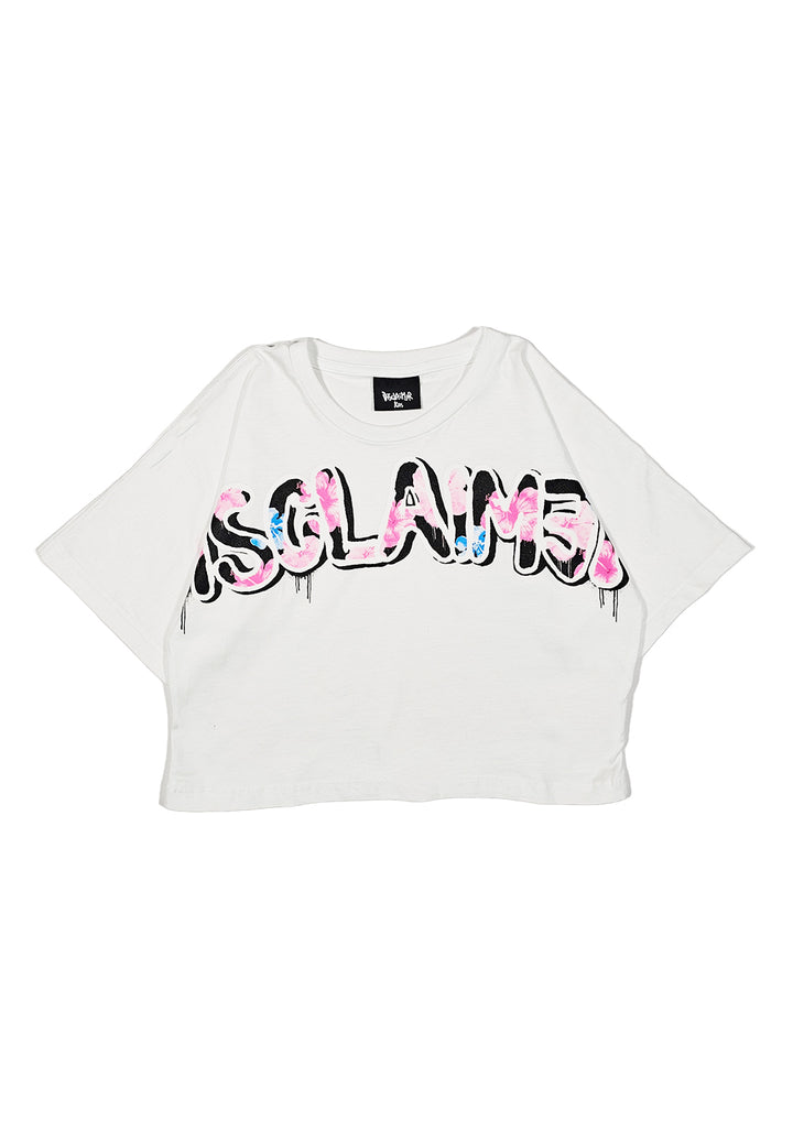 T-shirt bianca per bambina - Primamoda kids