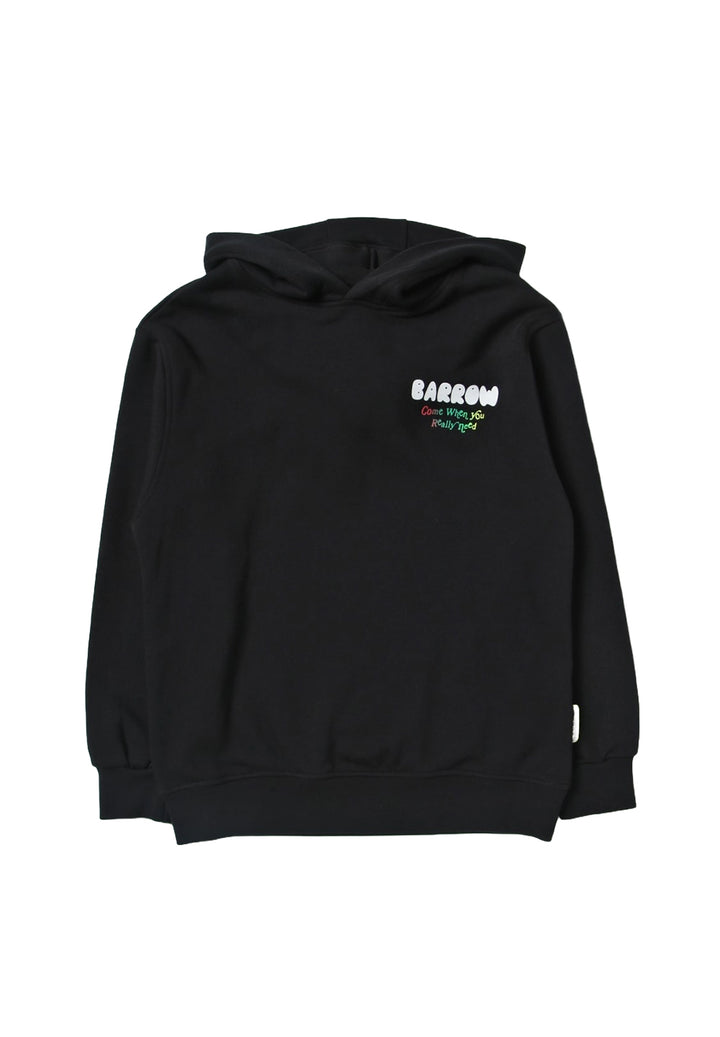 Sudadera con capucha negra para niño