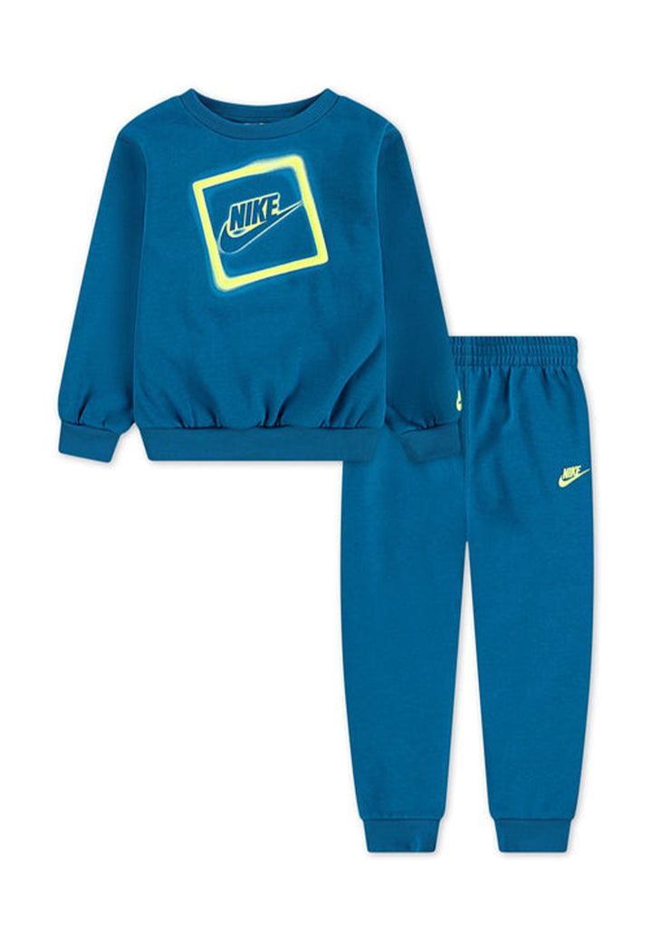 Conjunto de sudadera verde agua para niño