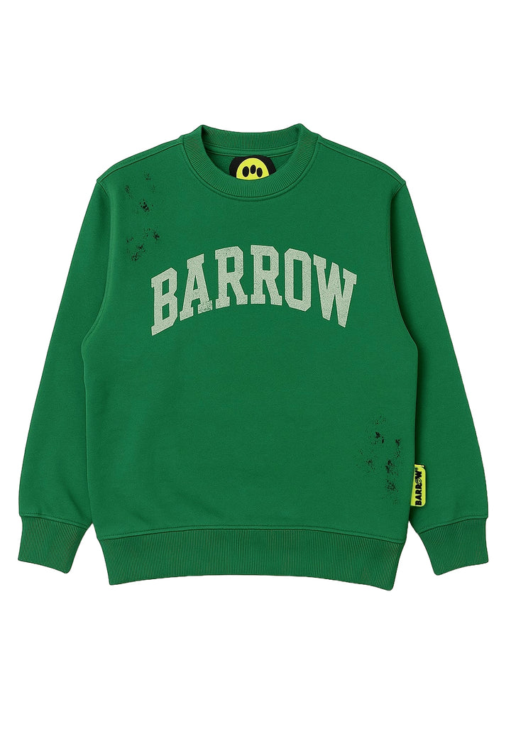 Sudadera unisex de cuello redondo verde