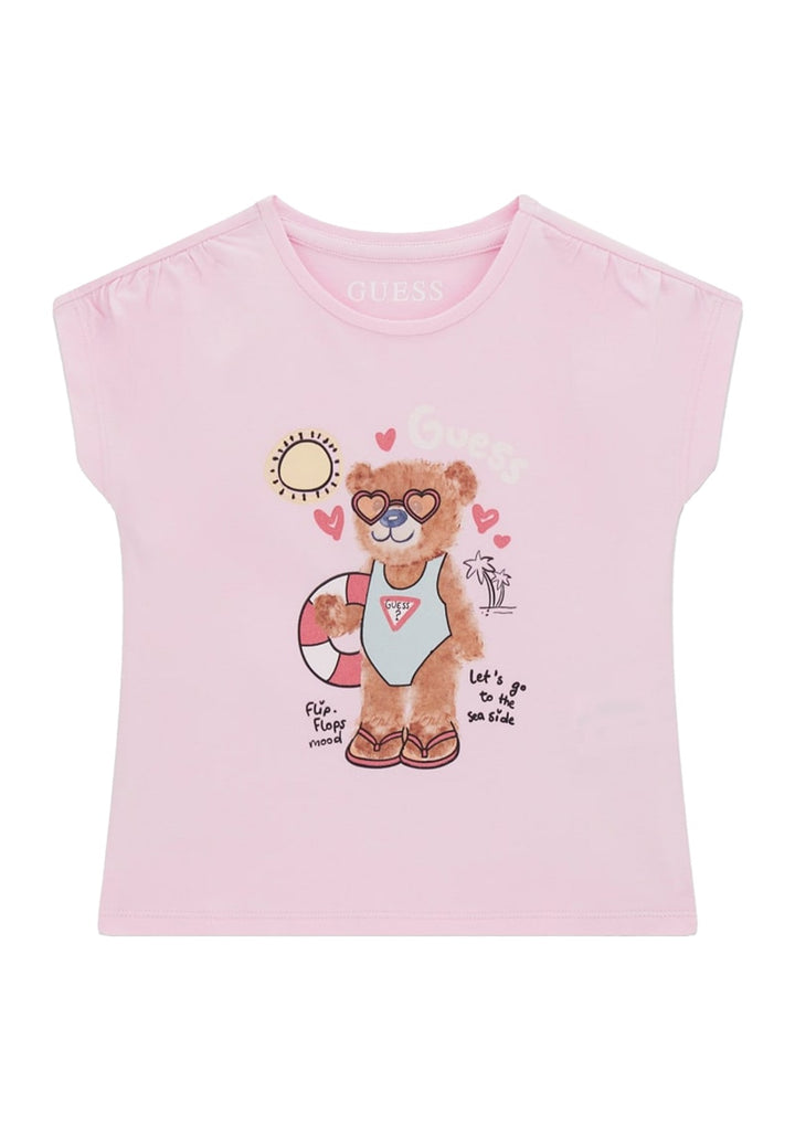 T-shirt rose pour bébé fille