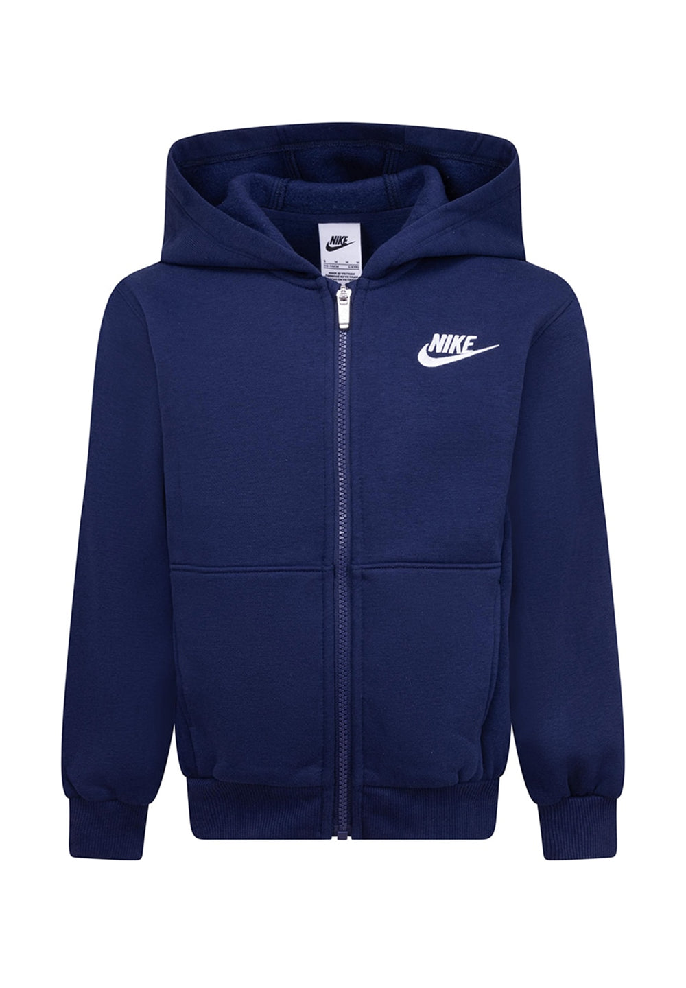 Sudadera azul con cremallera para niño
