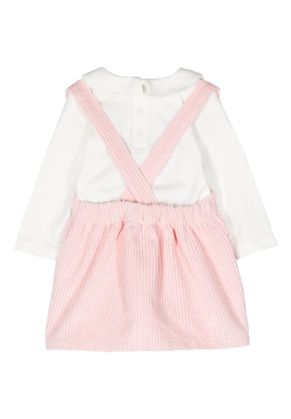 Conjunto blanco y rosa para niña