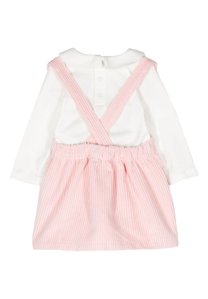 Conjunto blanco y rosa para niña