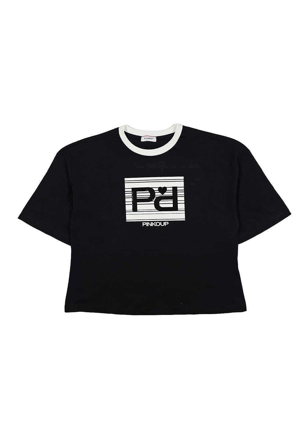 T-shirt noir pour fille