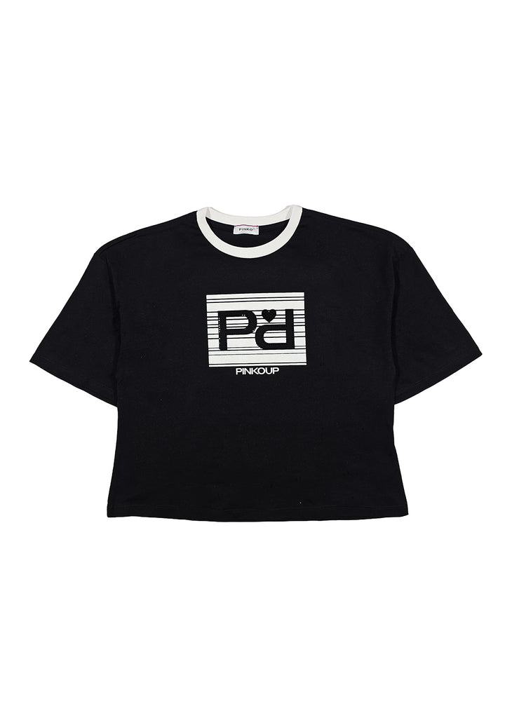 T-shirt noir pour fille