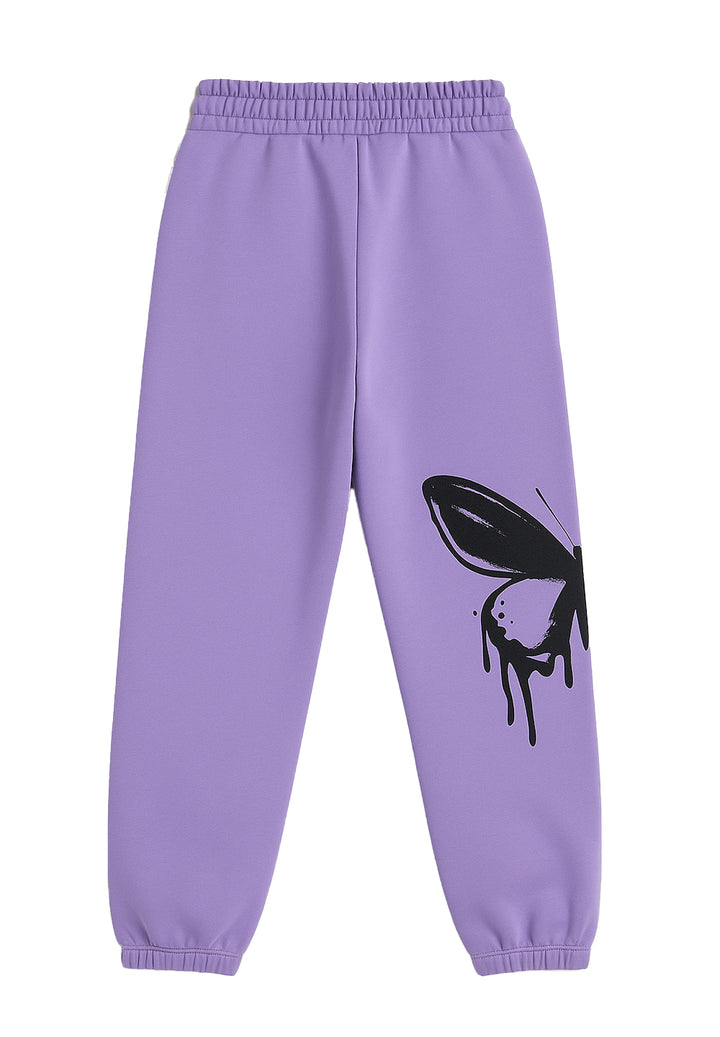 Pantalón de chándal lila para niña