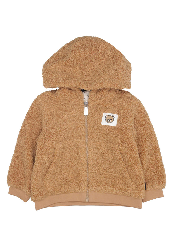 Brauner Teddy-Overall für Neugeborene